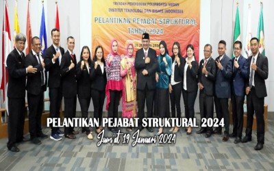 Pelantikan Pejabat Struktural Dan Staff Tahun 2024 Oleh Rektor ITB Indonesia